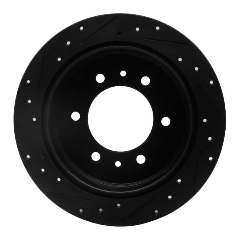 R1 Concepts — R1 06-10 Hummer H3 Rear Right Drilled & Slotted Black Brake Rotor
R1 Brake Rotor Drill - view 5