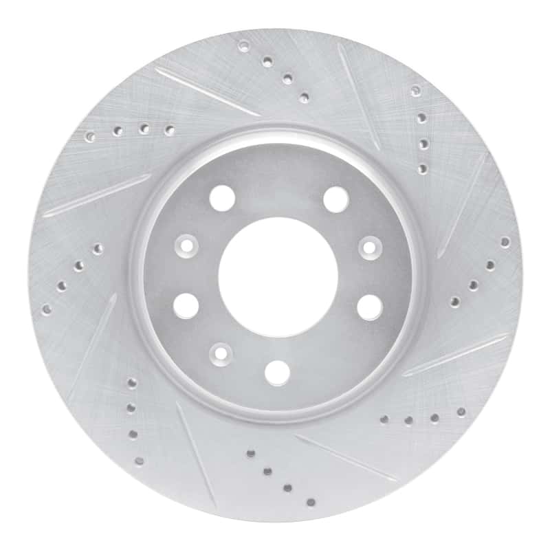 R1 Concepts — R1 03-08 Cadillac SEVILLE Front Right Drilled & Slotted Silver Brake Rotor
R1 Brake Rotor Drill - view 1