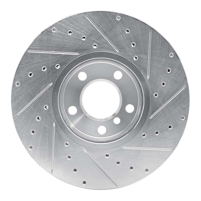 R1 Concepts — R1 07-19 BMW X5 Front Left Drilled & Slotted Silver Brake Rotor
R1 Brake Rotor Drill - view 5