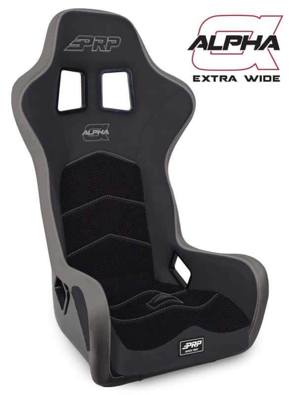 PRP Seats — PRP Alpha Composite Seat/Extra Wide- Black/Grey - view 2