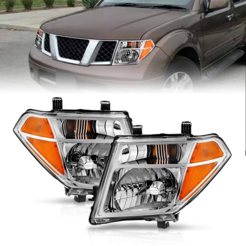 ANZO — ANZO 2005-2008 Nissan Pathfinder Crystal Headlight Chrome Amber (OE Replacement)
Head Light Set
HdLtSet - view 1