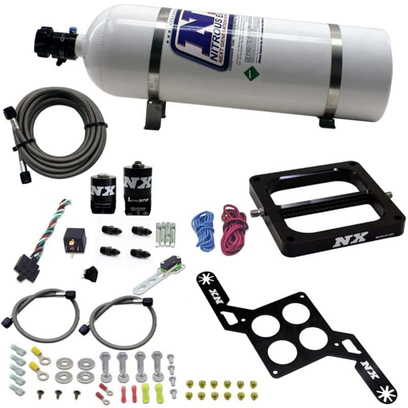 Nitrous Express — Nitrous Express 4500 RNC Conventional Nitrous Plate Kit w/.375in Solenoid w/15lb Bottle
Injection System Kit
N2OSys - view 1
