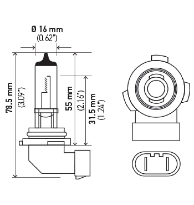 Hella — Hella H10 12V 42W Xen White Bulb (Pair)
H10 Halogen Bulb - view 13