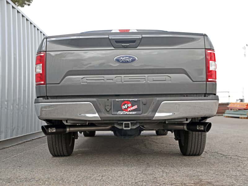 aFe — aFe Gemini XV 3in 304 SS Cat-Back Exhaust 15-20 Ford F-150 V6 2.7L/3.5 w/ Black Tips
Cat-Back Exhaust - view 5