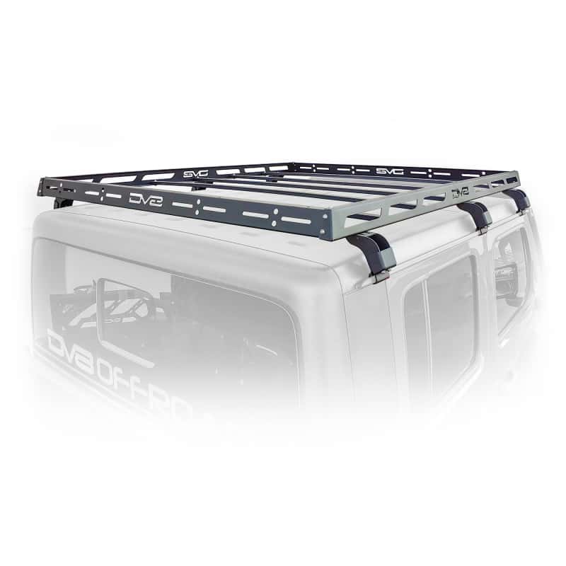 DV8 Offroad — DV8 Offroad 07-18 Jeep Wrangler JK 4 DR / JL 2 DR & JT / 18+ Gladiator Roof Rack - view 3