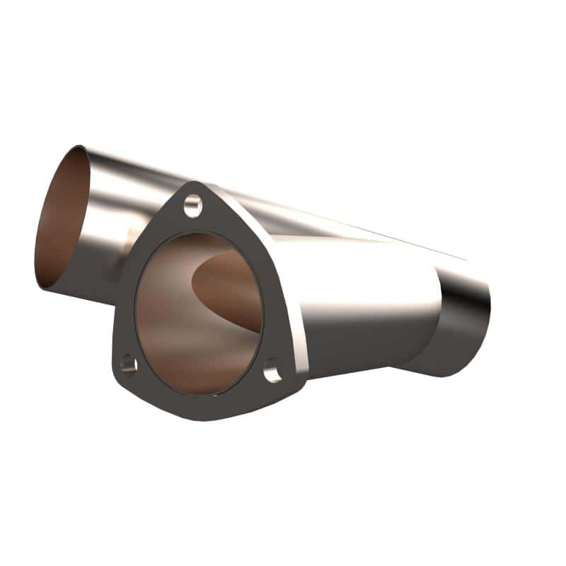 QTP — QTP 3in Weld-On QTEC Exhaust Cutout Y-Pipe - view 6