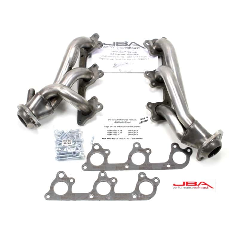 JBA — JBA 97-11 Ford Ranger 4.0L OHC w/Driver Side EGR 1-1/2in Primary Raw 409SS Cat4Ward Header
Exhaust Header - view 2