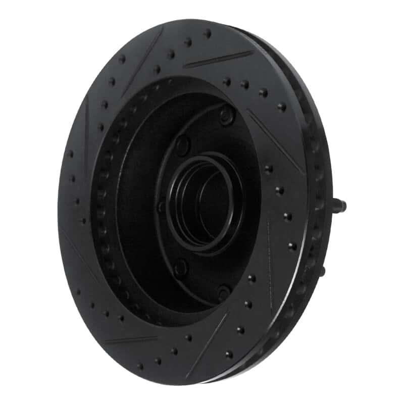 R1 Concepts — R1 86-94 Ford E-250 Econoline Club Wagon Front Right Drilled & Slotted Black Brake Rotor
R1 Brake Rotor Drill - view 4