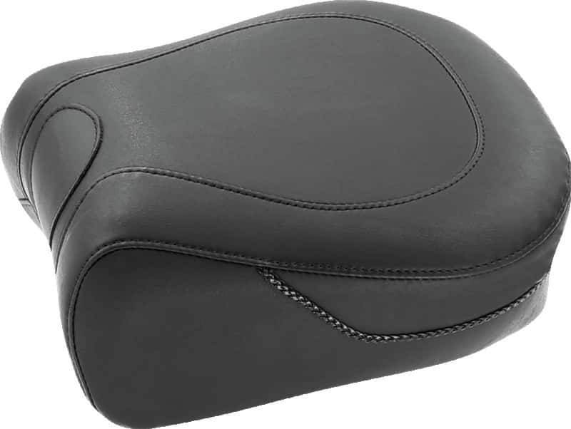 Mustang Motorcycle — Mustang 97-07 Harley Electra Glide, Rd Glide Lowdown Standard Touring Passenger Seat - Black - view 1