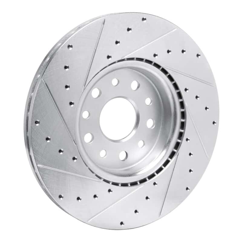 R1 Concepts — R1 21-25 Dodge Charger Daytona Front Right Drilled & Slotted Silver Brake Rotor - view 4