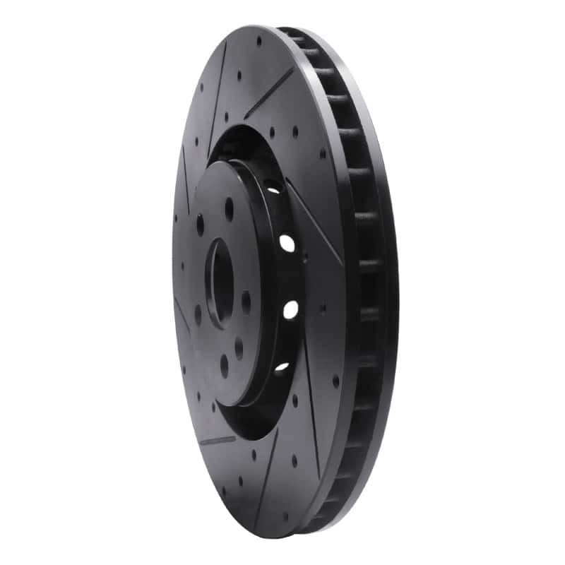 R1 Concepts — R1 09-15 Cadillac CTS Front Left Drilled & Slotted Black Brake Rotor
R1 Brake Rotor Drill - view 2