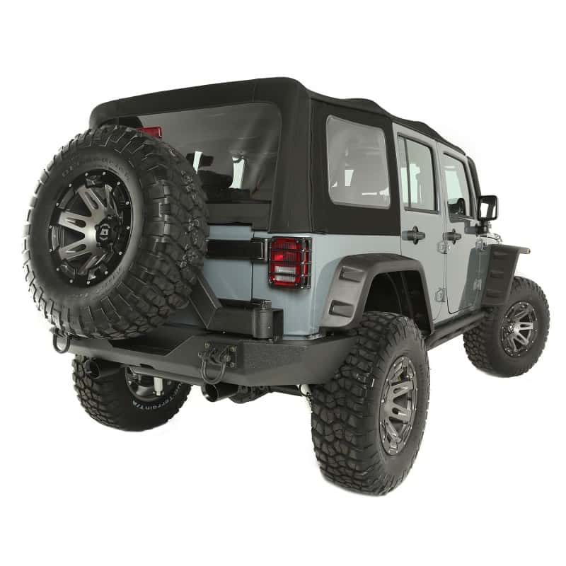 Rugged Ridge — Rugged Ridge Sailcloth Soft Top Black Diamond 10-18 4-Door JK
Top-Soft - view 1