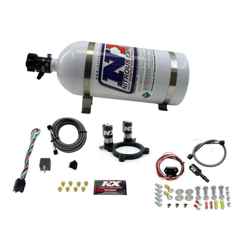 Nitrous Express — Nitrous Express Ford 3.5L/3.7L V6 Nitrous Plate Kit w/10lb Bottle
Injection System Kit
N2OSys - view 3