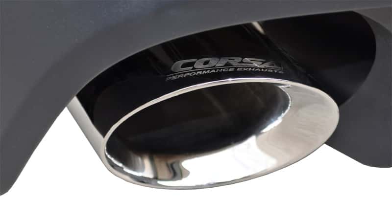 CORSA Performance — Corsa 2011-2012 Ford Mustang Shelby GT500 5.4L V8 Polished Sport Axle-Back Exhaust
Exhaust - view 3