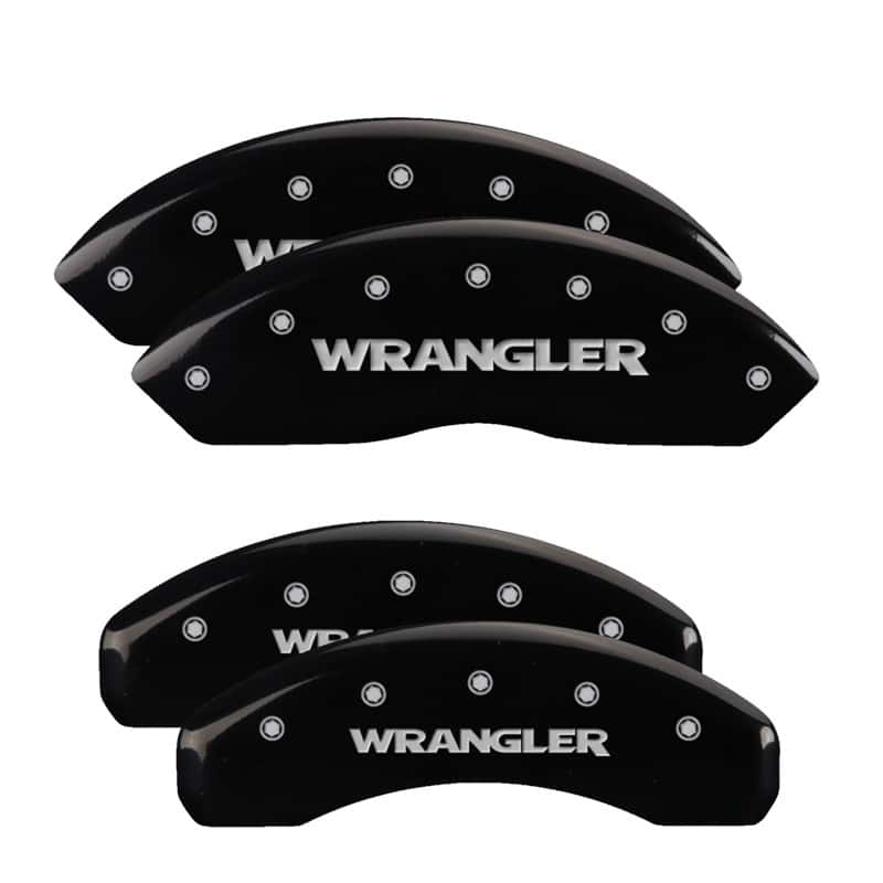MGP — MGP 4 Caliper Covers Engraved Front & Rear WRANGLER Black finish silver ch
Caliper Covers - view 1
