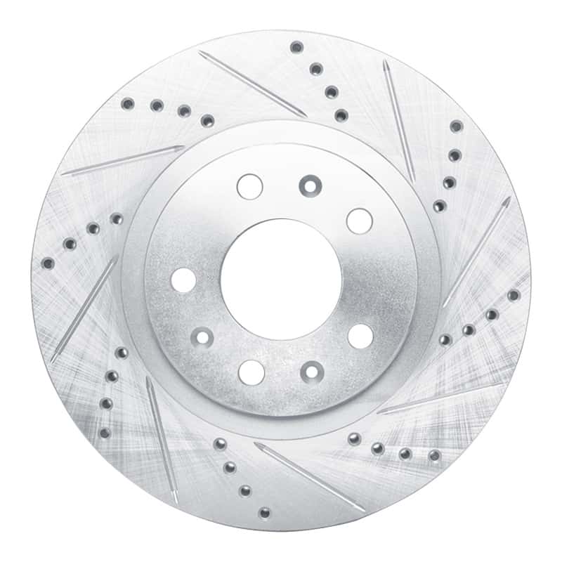 R1 Concepts — R1 03-07 Cadillac CTS Front Right Drilled & Slotted Silver Brake Rotor
R1 Brake Rotor Drill - view 1