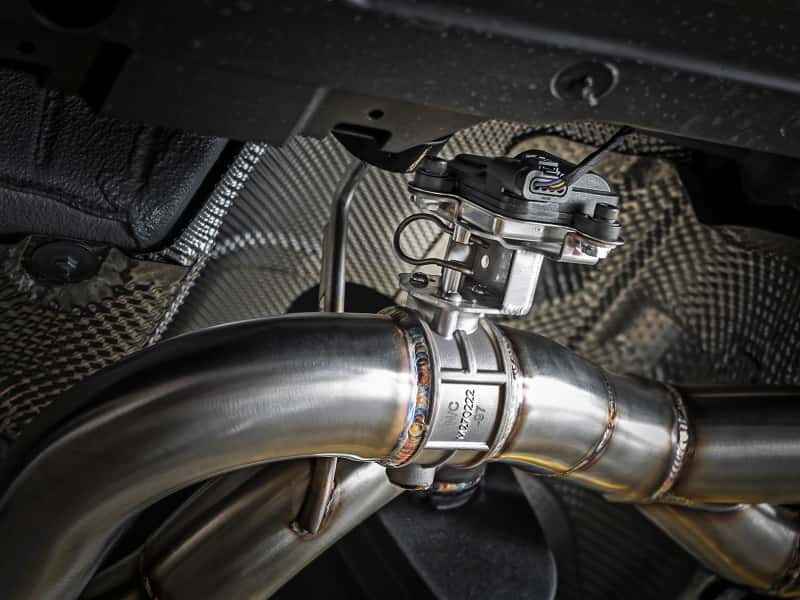 aFe — aFe MACH Force-Xp 2-1/2in Stainless Steel Axle Back Exhaust w/CF 15-19 BMW M3/M4 (F80/82/83)
Axle-Back Exhaust - view 2