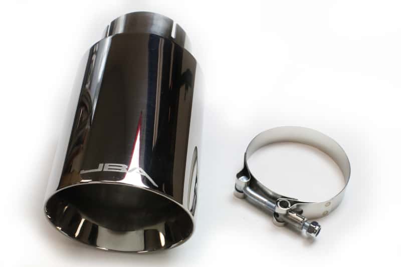 JBA — JBA 2.5in x 4.5in x 8 1/4in Double Wall Polished Chrome Tip - Clamp On
Chrome Tip - view 1