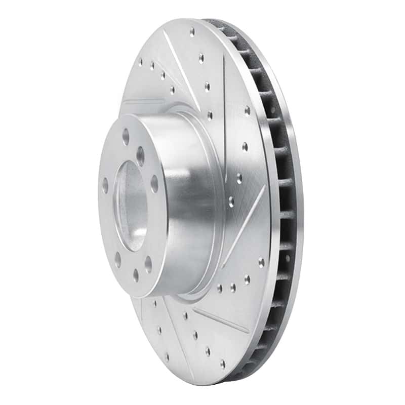 R1 Concepts — R1 91-01 BMW 740I Front Right Drilled & Slotted Silver Brake Rotor
R1 Brake Rotor Drill - view 2