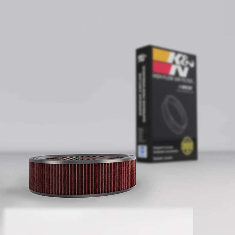 K&N Engineering — K&N Replacement Drop In Air Filter - 14in OD / 12in ID / 4in H w/ Wire - view 3