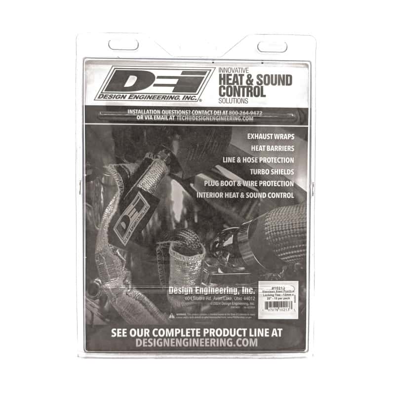DEI — DEI Stainless Steel Positive Locking Tie 1/2in (12mm) x 20in - 10 per pack
Heat Shield Tie - view 7
