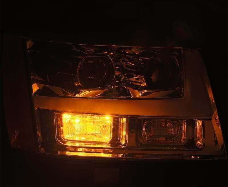 AlphaRex — AlphaRex 07-14 Chevrolet Tahoe/Suburban LUXX Series LED Projector headlights Chrome w/DRL/Sequential
Projector Headlights - view 4