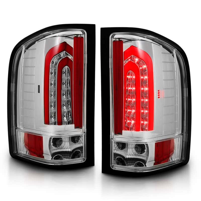 ANZO — ANZO 2007-2013 Chevrolet Silverado 1500 LED Taillights Chrome
Tail Light Set
LED Taillights - view 3