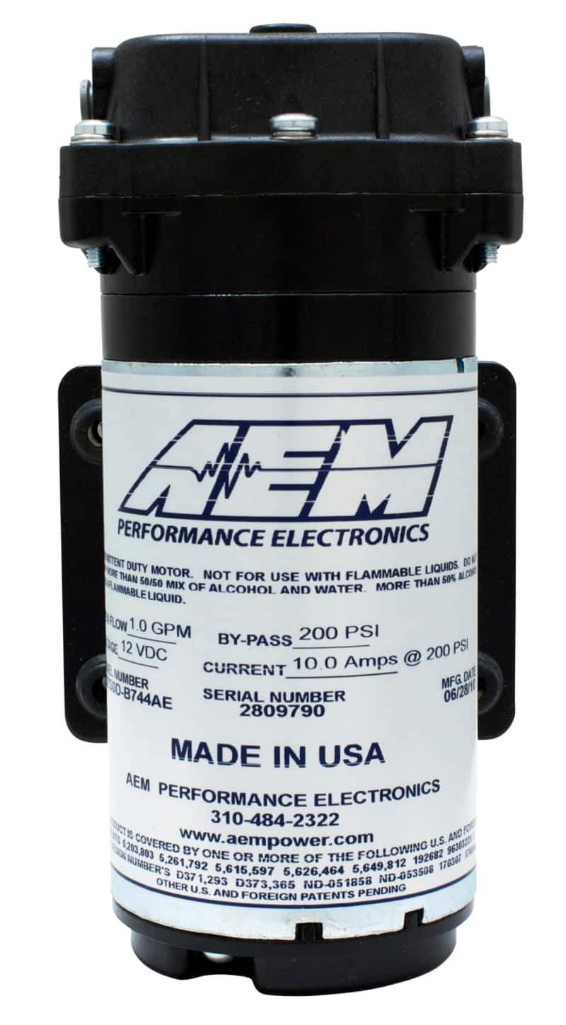 AEM — AEM Water / Methanol Injection 6-Amp Recirculation-Style Pump 200psi for One-Gallon Kit **replacemen
Water/Meth Injection
Water/Methanol 1/4 - view 4