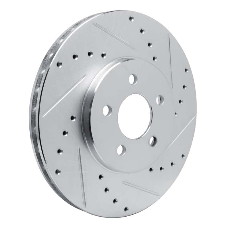 R1 Concepts — R1 89-95 Chrysler LeBaron Front Right Drilled & Slotted Silver Brake Rotor
R1 Brake Rotor Drill - view 2