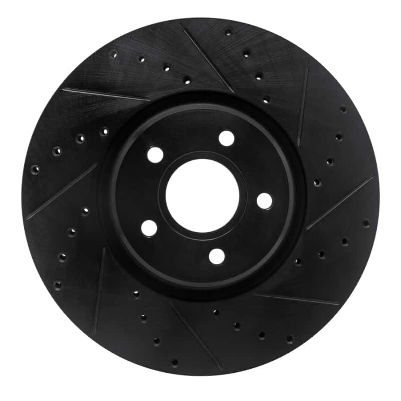 R1 Concepts — R1 04-19 Ford Transit Connect Front Right Drilled & Slotted Black Brake Rotor
R1 Brake Rotor Drill - view 1