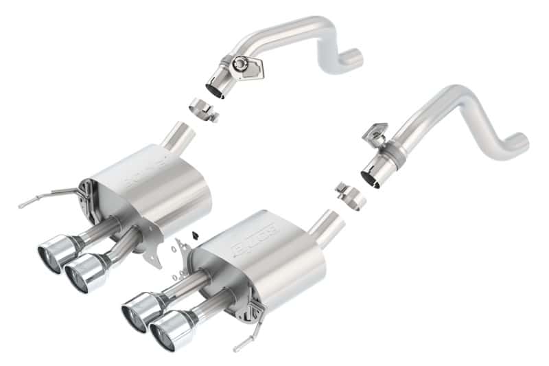 Borla — Borla 14-15 Chevy Corvette C7 w/ AFM w/o NPP S Type Rear Section Exhaust Quad Rd RL Tips
Axle-Back System
ExhstSysKt - view 4