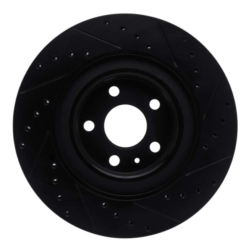 R1 Concepts — R1 16-26 Volvo V90 Rear Left Drilled & Slotted Black Brake Rotor
R1 Brake Rotor Drill - view 5