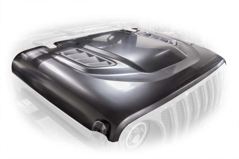DV8 Offroad — DV8 Offroad 18+ Jeep JL Rubicon Replica Hood - view 1