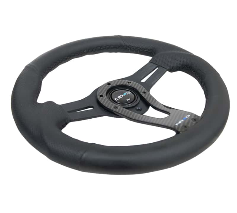 NRG — NRG Reinforced Steering Wheel (320mm) w/Carbon Center Spoke - view 6