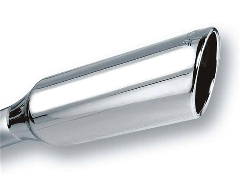 Borla — Borla 2.25in Inlet 4in Round Rolled Angle Cut x 12in Long Embossed Exhaust Tip
ExhstTailPipeTip
Tip - Round - view 2