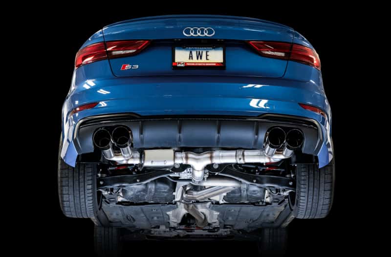 AWE Tuning — AWE Tuning Audi 8V S3 SwitchPath Exhaust w/Diamond Black Tips 102mm
SwitchPath™ Exhaust - view 2