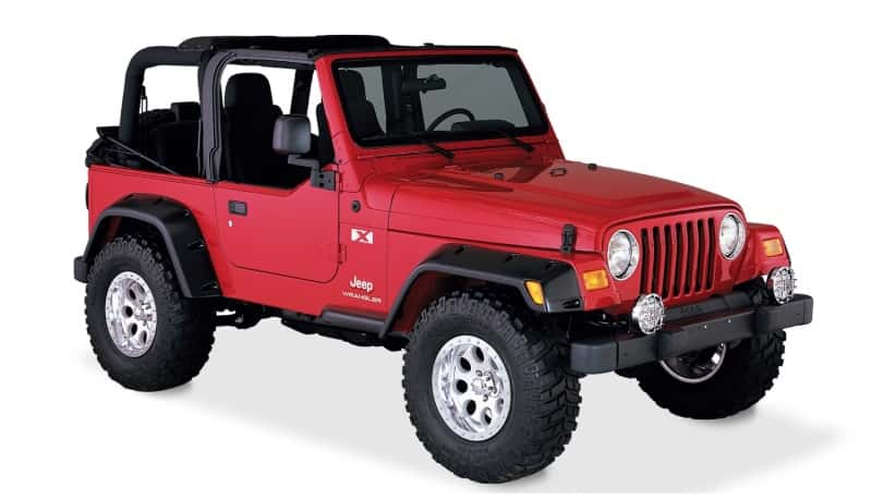 Bushwacker — Bushwacker 97-06 Jeep TJ Max Pocket Style Flares 4pc - Black
FF Pocket Style 4Pc - view 10