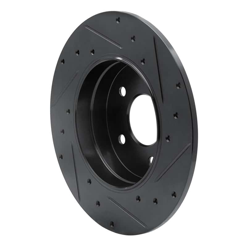R1 Concepts — R1 94-11 Mercedes-Benz C280 Rear Left Drilled & Slotted Black Brake Rotor
R1 Brake Rotor Drill - view 4