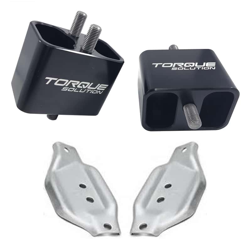 Torque Solution — Torque Solution Solid Billet Engine Mounts w/ Mount Plates: 02-14 Subaru WRX / 04-17 STI - view 1