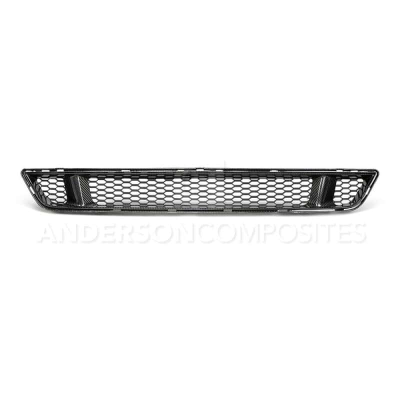 Anderson Composites — Anderson Composites 15-17 Ford Mustang Front Carbon Fiber Lower Grille - view 3