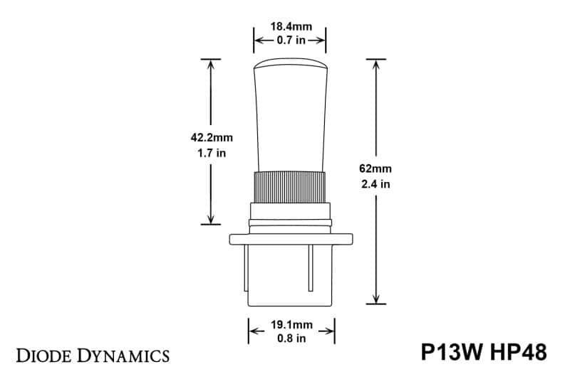 Diode Dynamics — Diode Dynamics P13W HP48 LED - Cool - White (Pair) - view 3