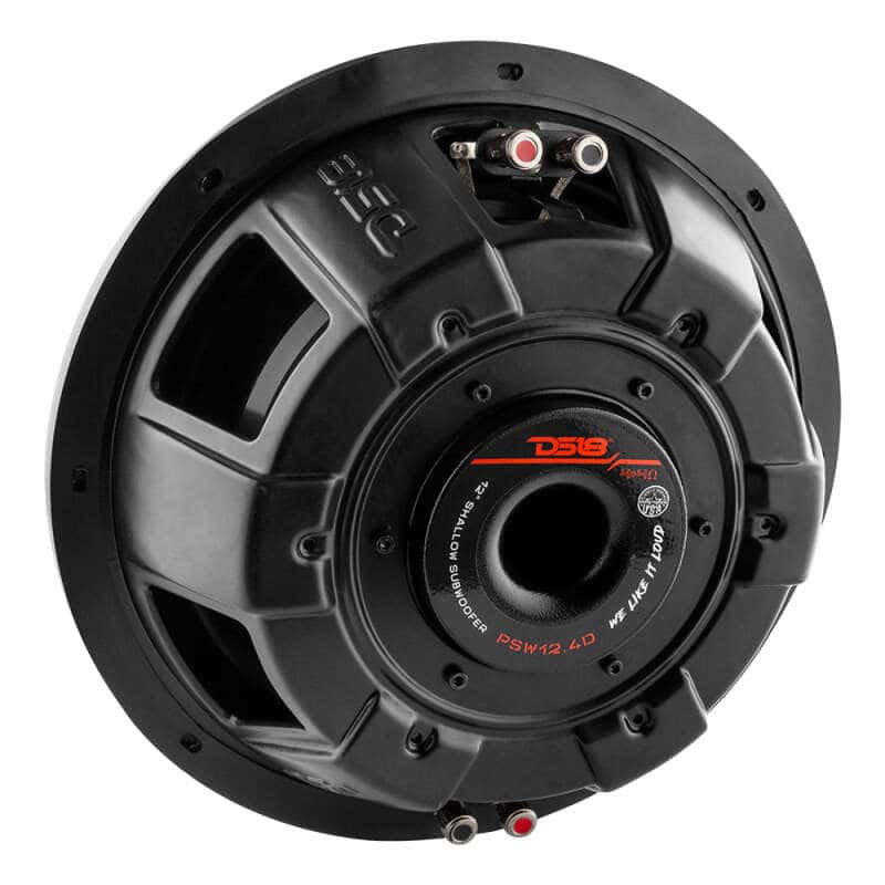 DS18 — DS18 12in 600 Watts RMS 4 ohm DVC Shallow Mount Water Resistant Subwoofer - view 2