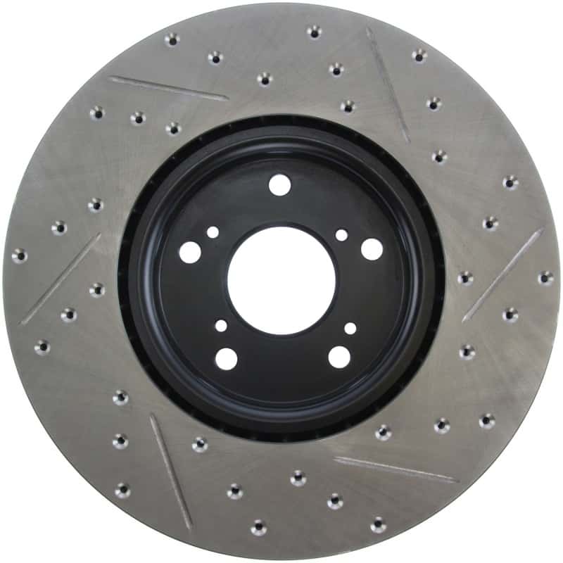 Stoptech — StopTech 04-08 Accura TL (Brembo Caliber) SportStop Slotted & Drilled Right Front Rotor
StopTech 04-08 Acura TL (Brembo Caliber) SportStop Slotted & Drilled Right Front Rotor
Disc Brake Rotor
Slot/Drill Rotor - view 3