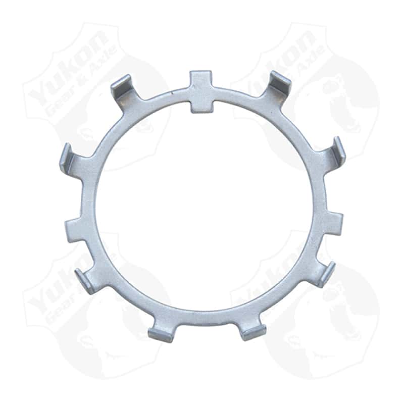 Yukon Gear & Axle — Yukon Gear Spindle Nut Retainer 2.030in I.D. w/ 8 Bent Over Tabs for Dana Spicer 60/70/70U/70HD
Spindle nut & washer
Spindle nut/washer - view 1