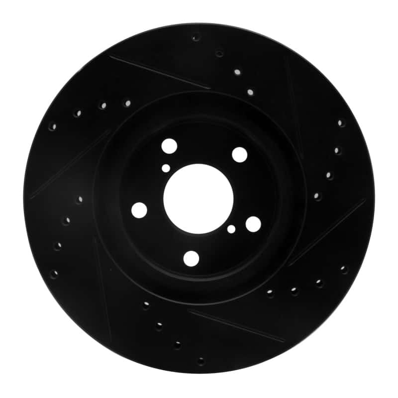 R1 Concepts — R1 17-23 Subaru Impreza Front Left Drilled & Slotted Black Brake Rotor
R1 Brake Rotor Drill - view 5