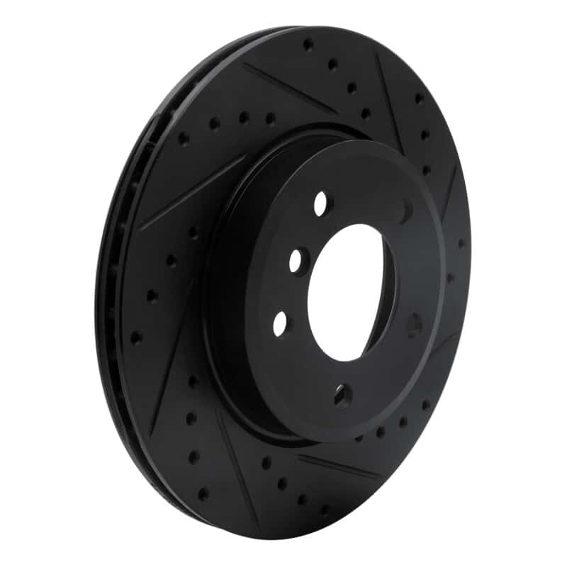 R1 Concepts — R1 99-08 BMW 325CI (USA/Canada) Front Right Drilled & Slotted Black Brake Rotor
R1 Brake Rotor Drill - view 2