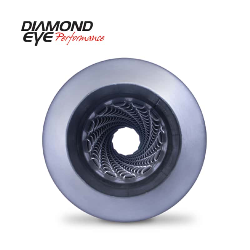 Diamond Eye Performance — Diamond Eye Muffler 5inx26in OVERALL LOUVERED
MUFFLER; 5in.; S/S: - view 3