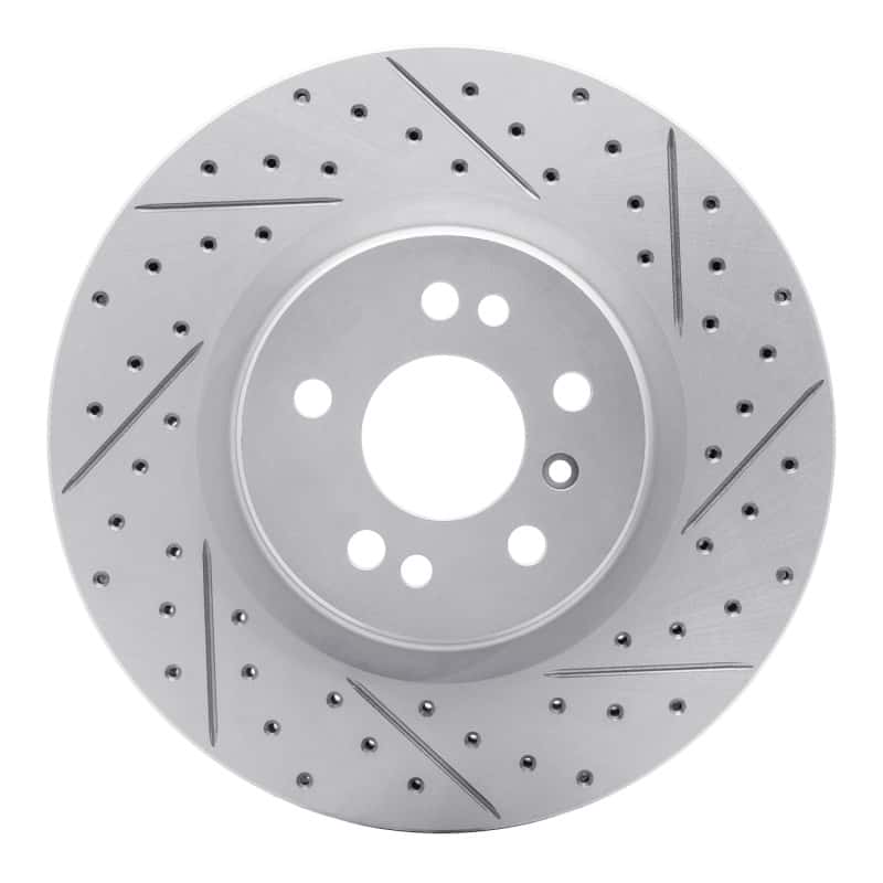 R1 Concepts — R1 06-12 Mercedes-Benz R350 Front Right Drilled & Slotted Geo-Carbon Rotor - view 1