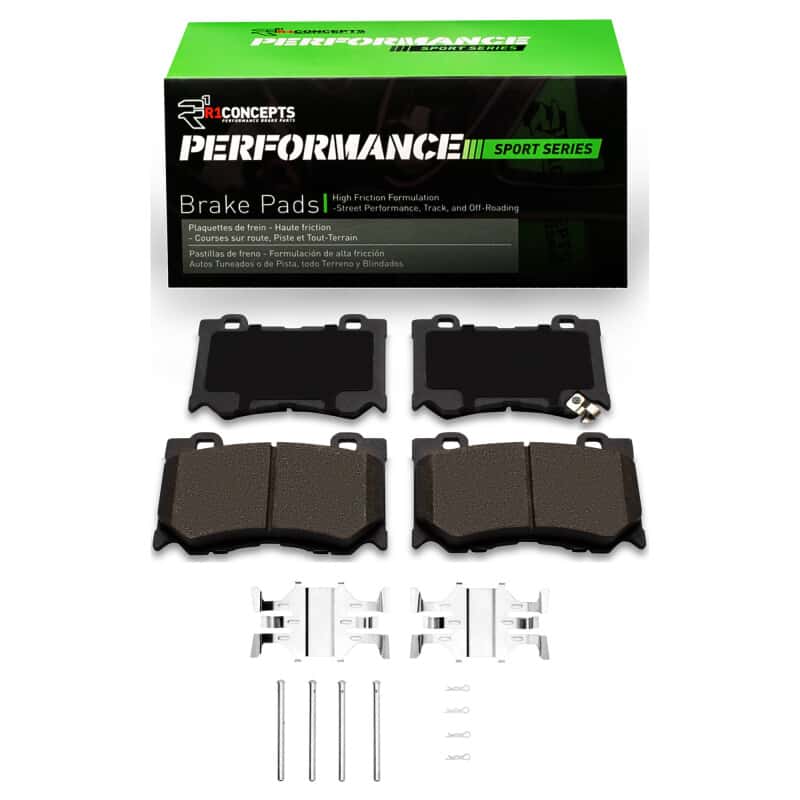 R1 Concepts — R1 23-24 Nissan Z (w/Akebono 4 Piston Calipers) Front R1 Performance Sport Pads & Hardware Kit
R1 Performance Sport - view 1