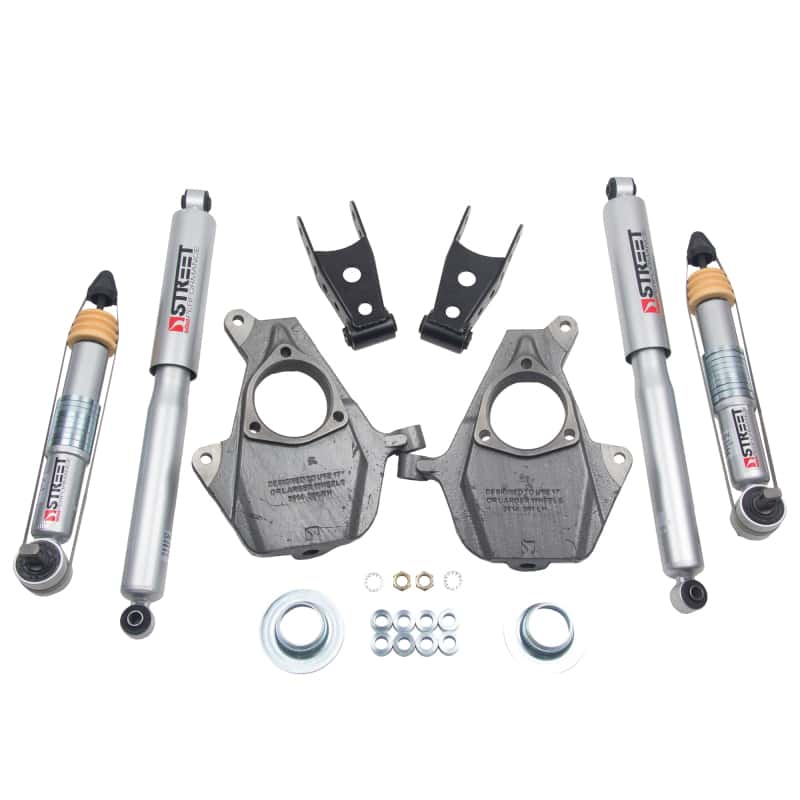 Belltech — Belltech LOWERING KIT 16.5-18 Chevy Silverado/Sierra All Cab 2in F / 2or3in R w/ Street Perf Shocks
LOWERING KIT - view 4